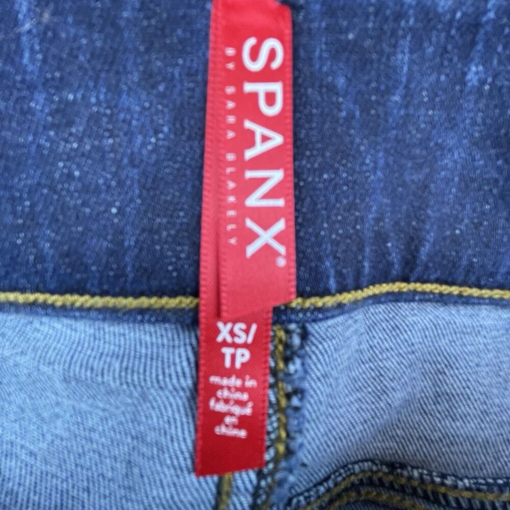 Spanx‎ Jeans Womens Extra Small Cropped Flare Denim Jeggings Stretch - Picture 3 of 9